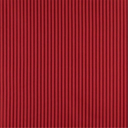 FINE-LINE 54 in. Wide - Red And Ruby Thin Striped Jacquard Woven Upholstery Fabric FI2944047